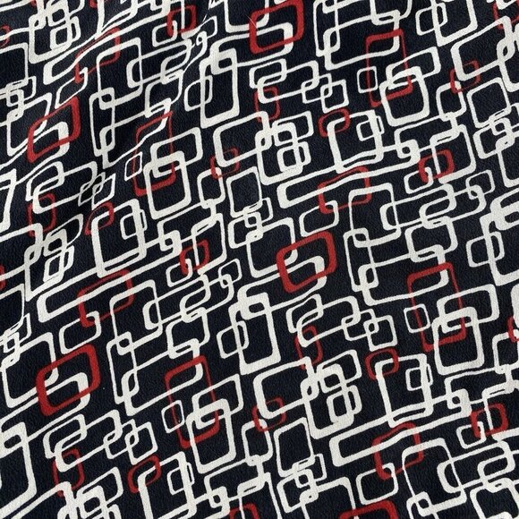 Covington 100% Silk Size 8 Geometric Print Asymmetric pencil Skirt - Picture 4 of 7